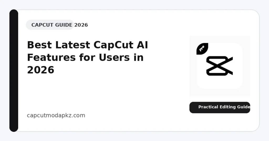 Best Latest CapCut AI Features for Users in 2026