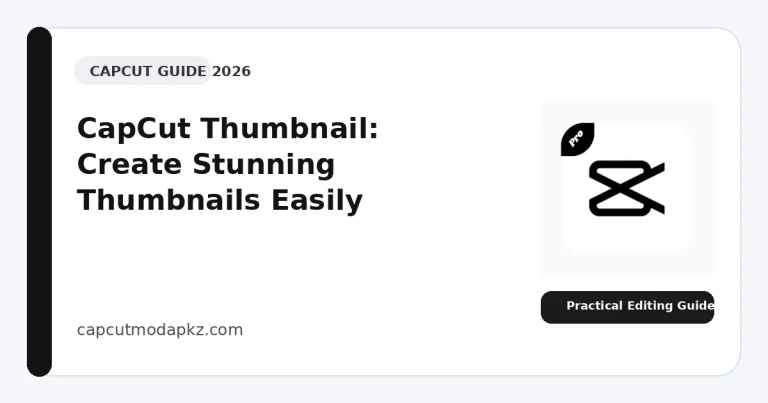 CapCut Thumbnail: Create Stunning Thumbnails Easily
