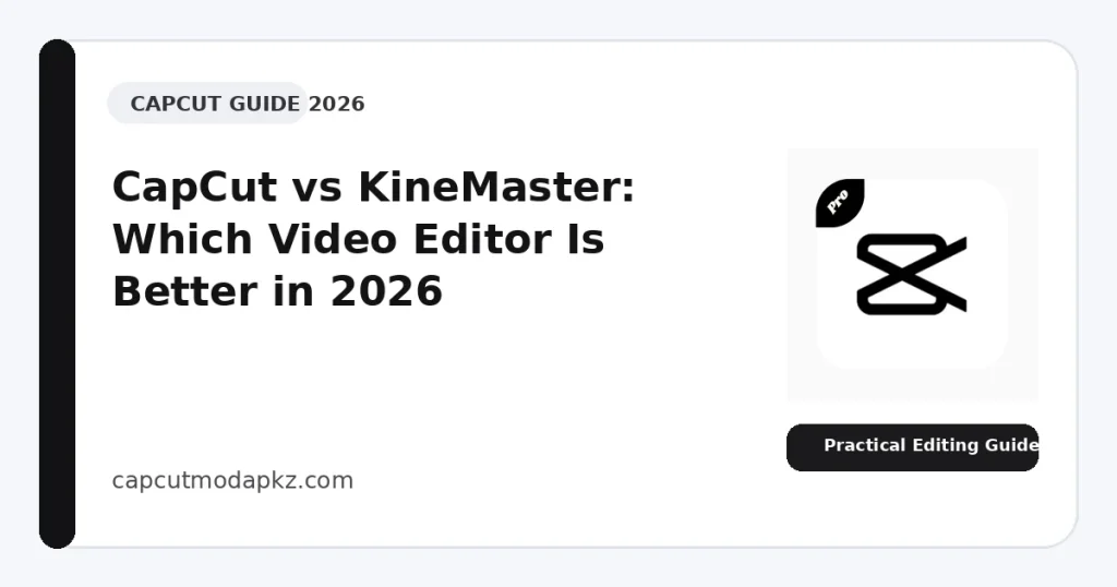 CapCut vs KineMaster: Which Video Editor Is Better in 2026