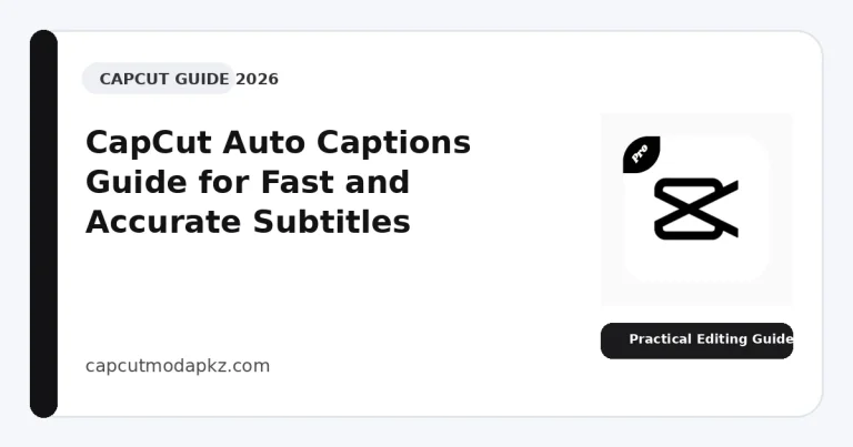 CapCut Auto Captions Guide for Fast and Accurate Subtitles
