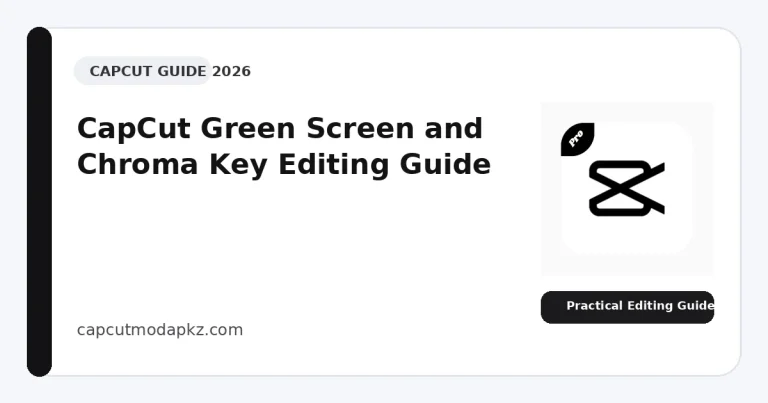 CapCut Green Screen and Chroma Key Editing Guide