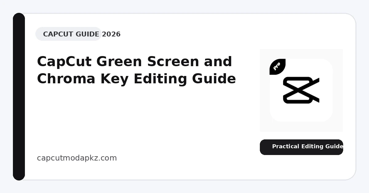 CapCut Green Screen and Chroma Key Editing Guide