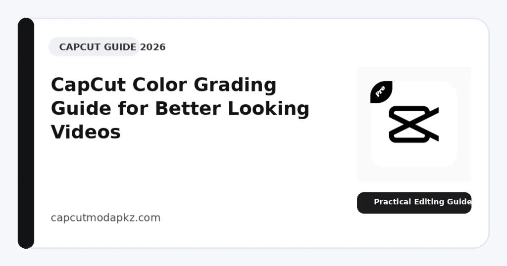 CapCut Color Grading Guide for Better Looking Videos
