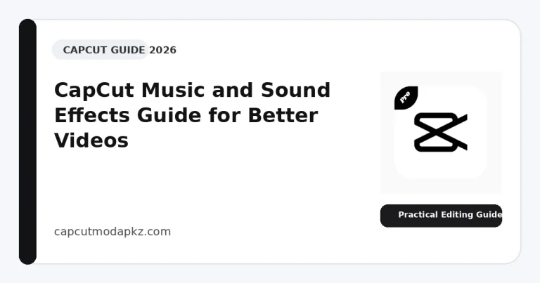 CapCut Music and Sound Effects Guide for Better Videos